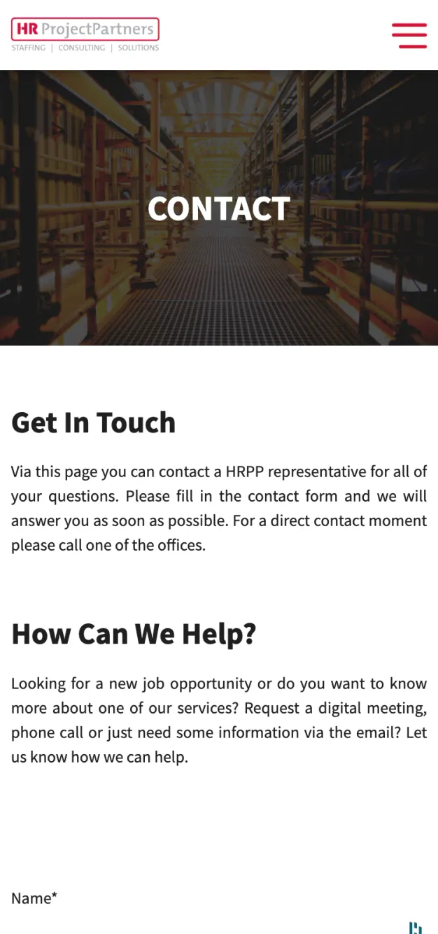 HR ProjectPartners mobile